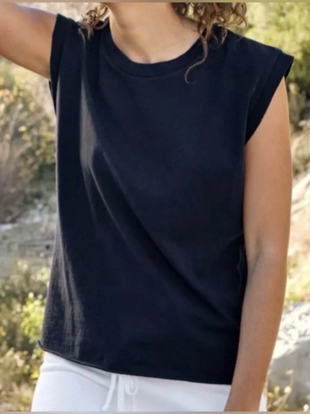 $125 Frank & Eileen Aiden Vintage Muscle Tee Lab Shirt Heritage Black Medium